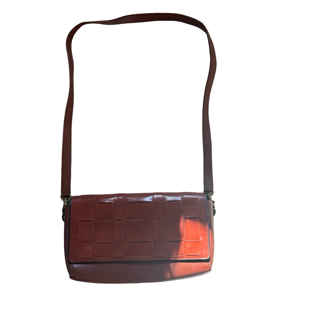 Zara Woven Brown Crossbody Bag - Picture 4 of 4